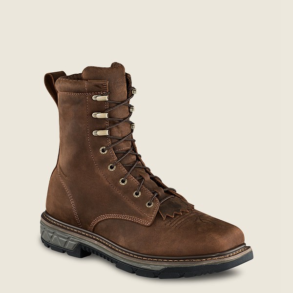 Red Wing Safety Boots Brown - Mens Rio Flex - 8-inch Waterproof Toe - 7958-JUAGT